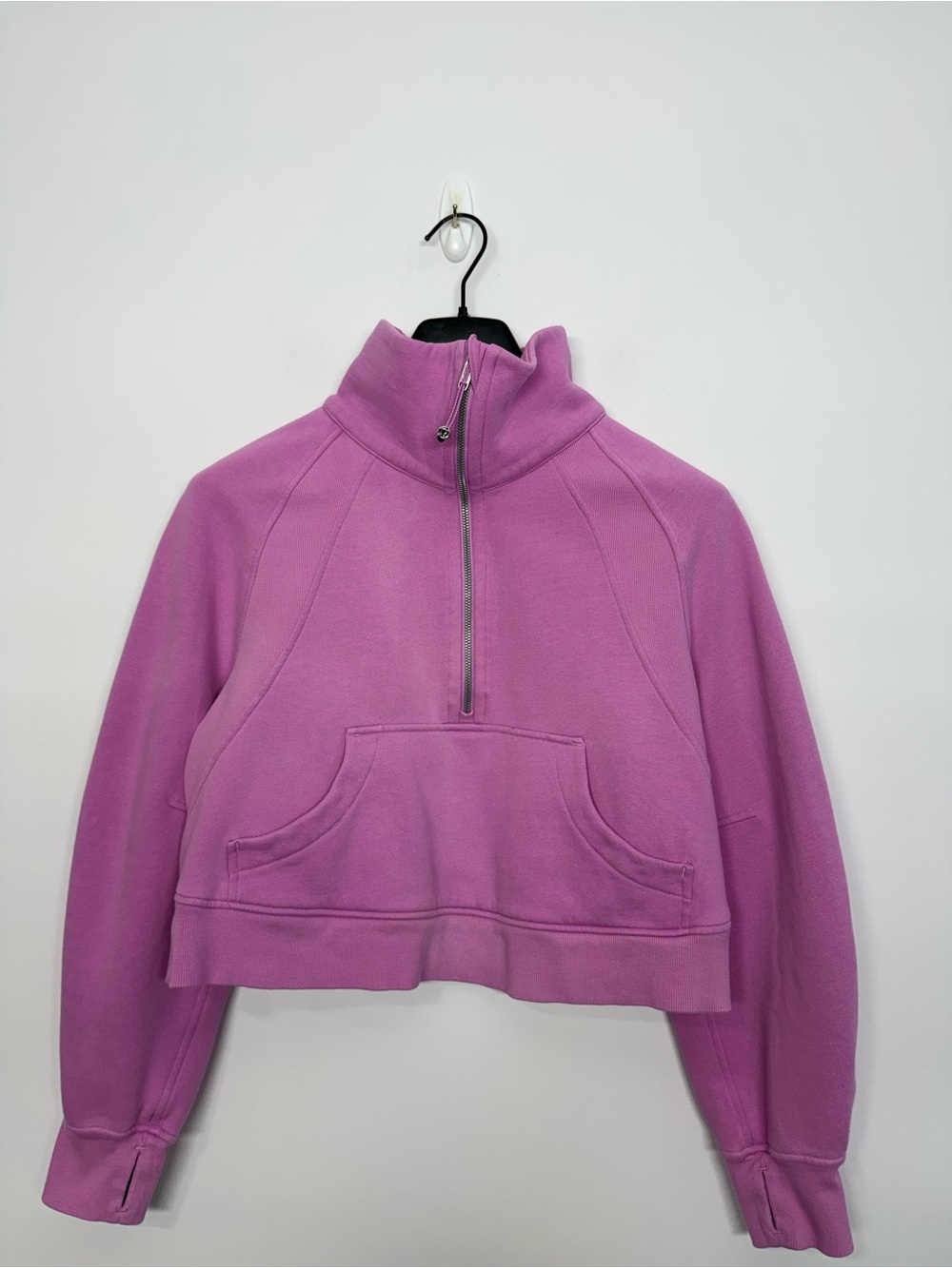 43: Lululemon Scuba Oversized Funnel-Neck Half Zip Dahlia Mauve Size XS/S Pink